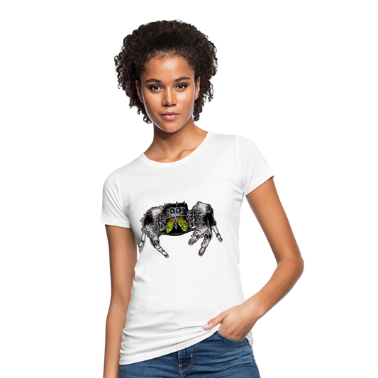 Frauen Bio-T-Shirt Phidippus regius Rastafari male - weiß