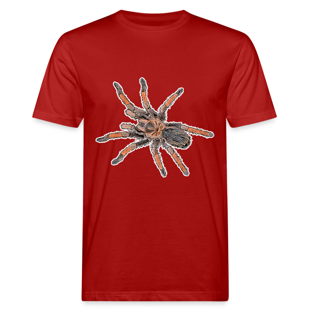Männer Bio-T-Shirt Brachypelma emilia - Dunkelrot