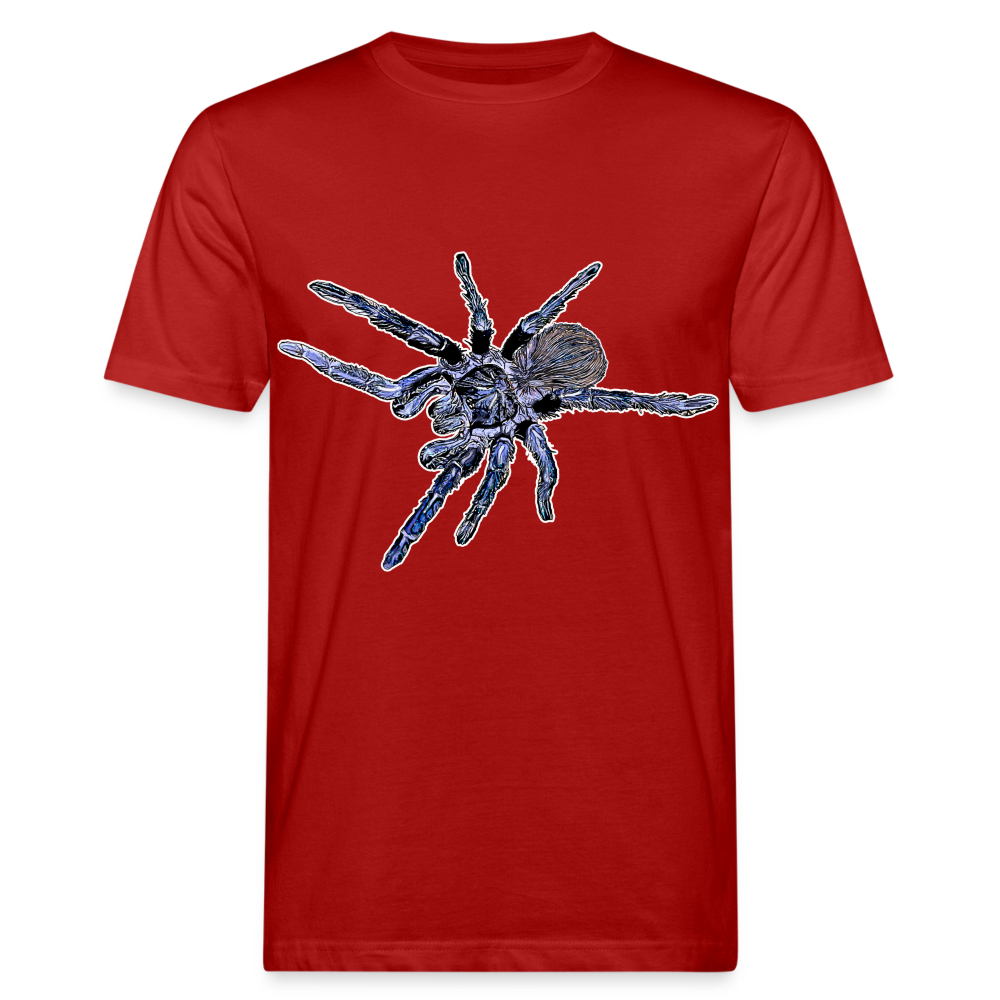 Männer Bio-T-Shirt Pterinopelma sazimai - Dunkelrot