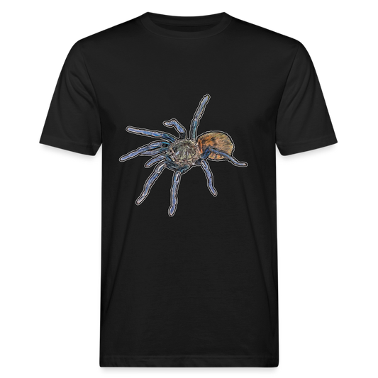 Männer Bio-T-Shirt Chromatopelma cyaneopubescens - Schwarz
