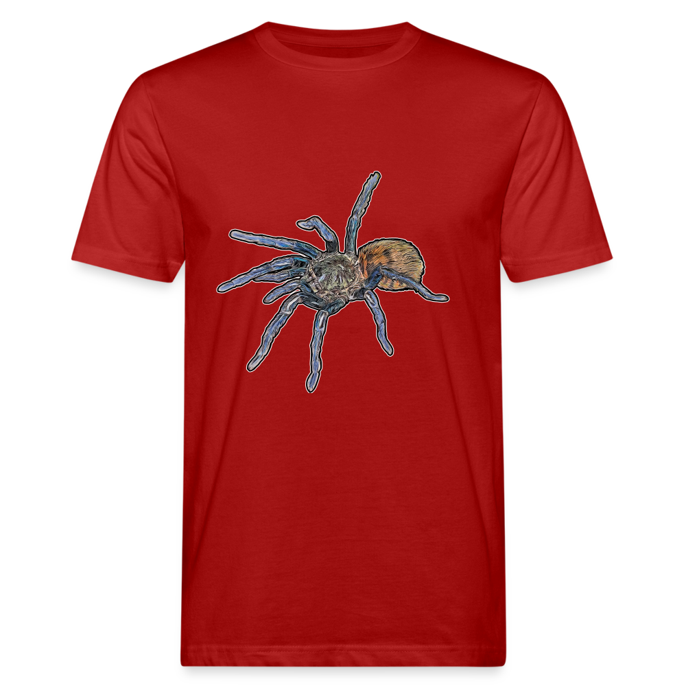 Männer Bio-T-Shirt Chromatopelma cyaneopubescens - Dunkelrot