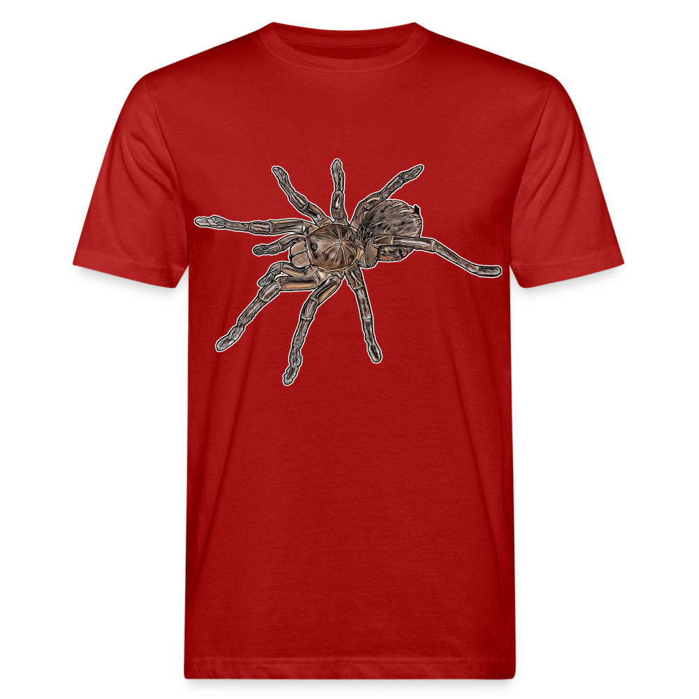Männer Bio-T-Shirt Theraphosa stirmi juvenile - Dunkelrot