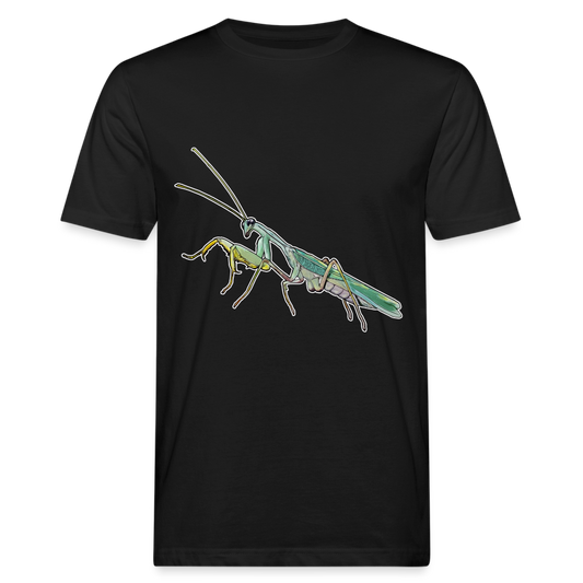 Männer Bio-T-Shirt Sphodromantis lineola male - Schwarz
