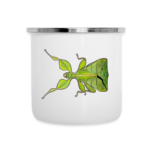 Emaille-Tasse Phyllium philippinicum female - weiß