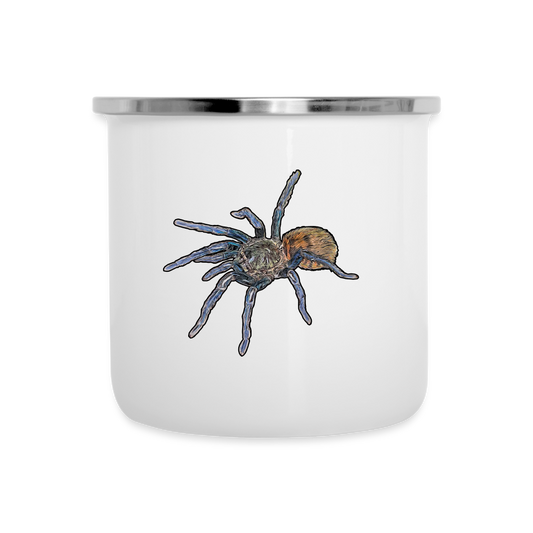 Emaille-Tasse Chromatopelma cyaneopubescens - weiß
