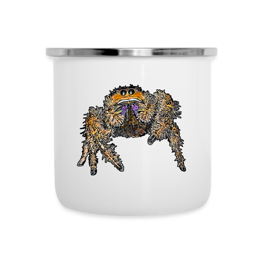 Emaille-Tasse Phidippus regius Everglades female - weiß