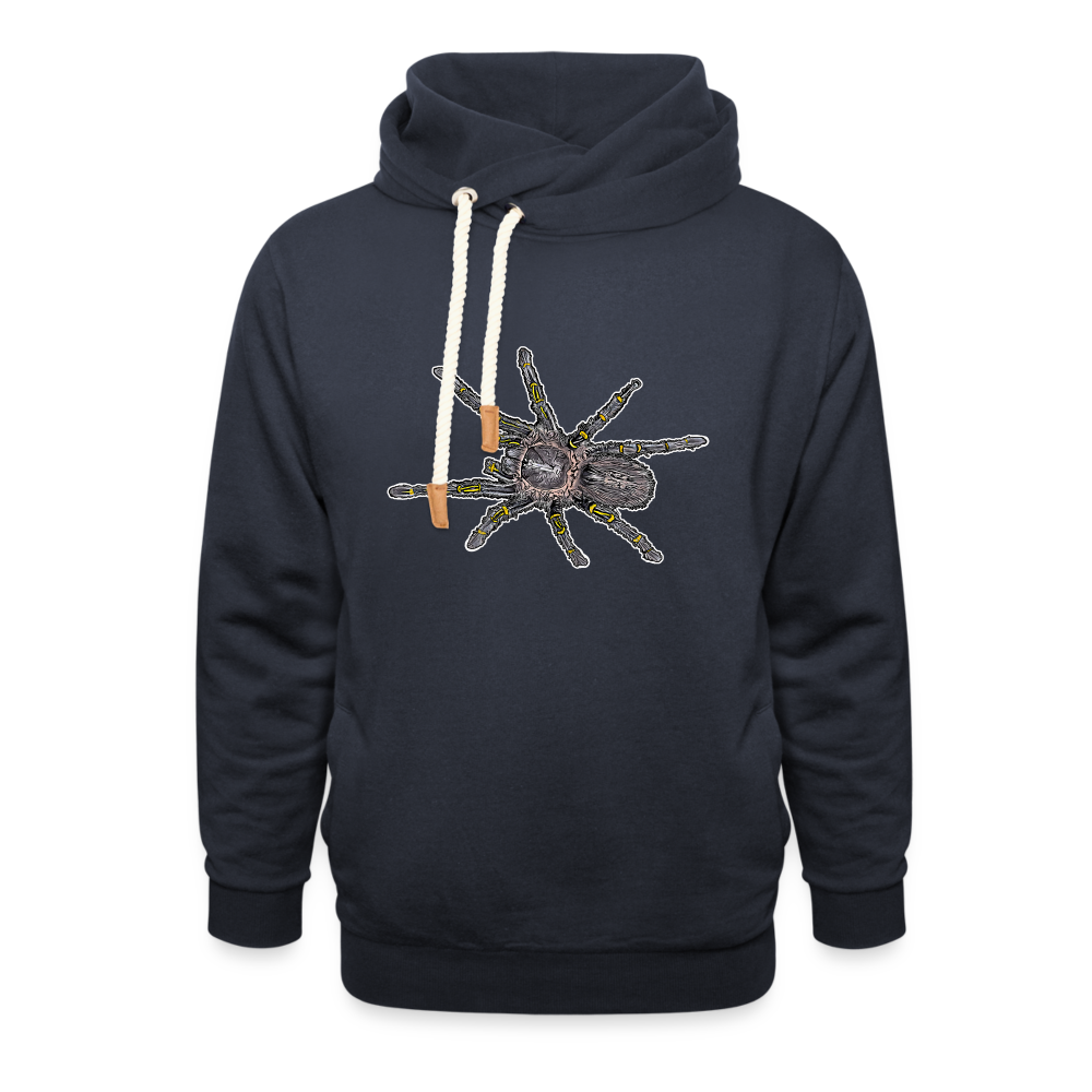 Unisex Schalkragen Hoodie Grammostola pulchripes - Navy