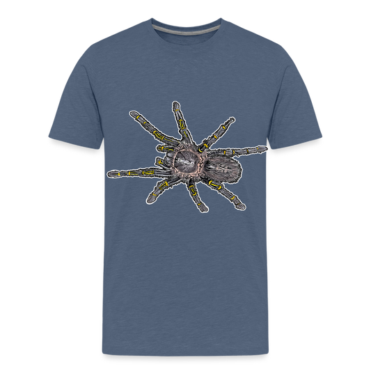 Teenager Basic T-Shirt Grammostola pulchripes - Blau meliert