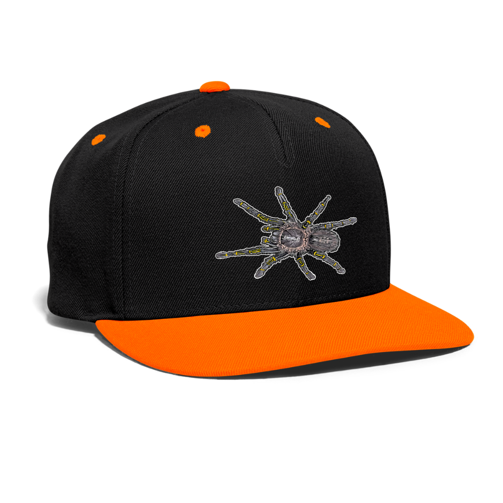 Cappy Kontrast Snapback Grammostola pulchripes - Schwarz/Neonorange