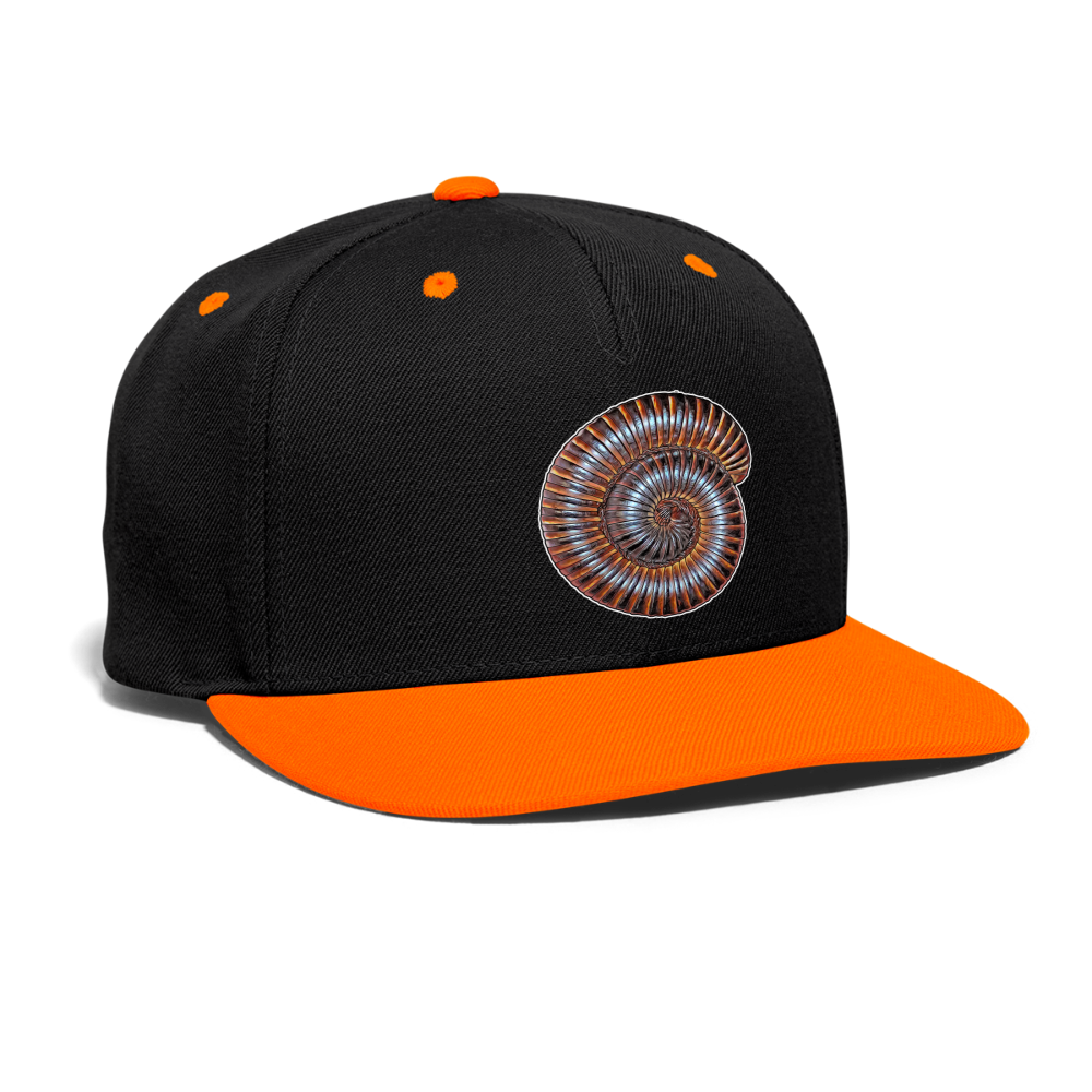 Cappy Kontrast Snapback Archispirostreptus gigas - Schwarz/Neonorange