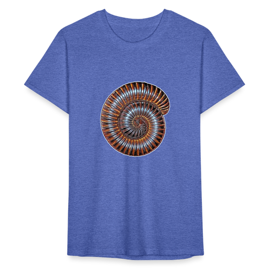 Männer Fruit of the Loom T-Shirt Archispirostreptus gigas - Blau meliert