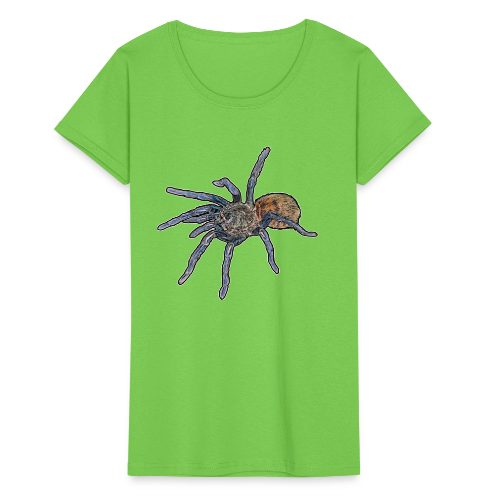 Frauen Fruit of the Loom T-Shirt Chromatopelma cyaneopubescens - Hellgrün
