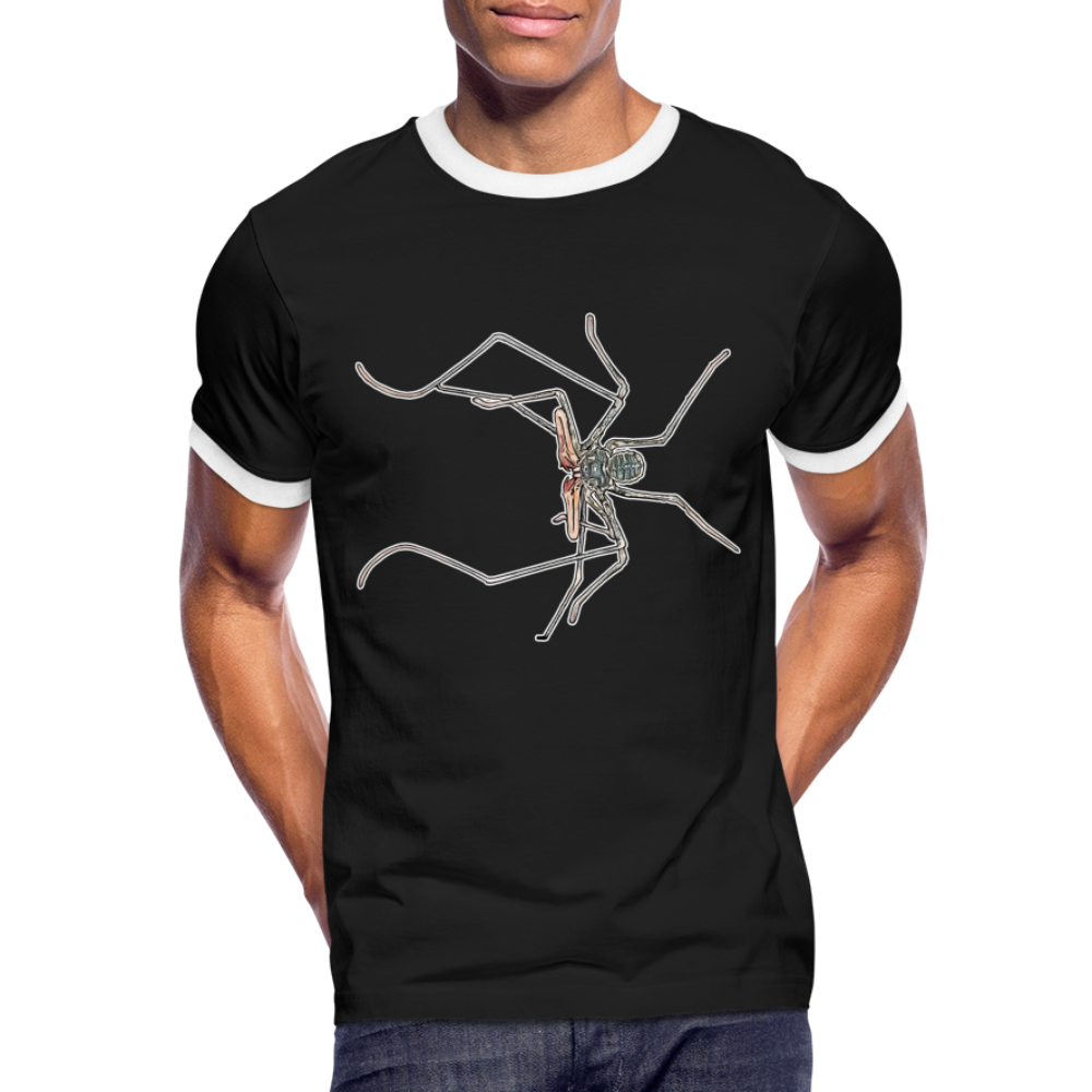 Männer Kontrast-T-Shirt Euphrynichus bacillifer - Schwarz/Weiß