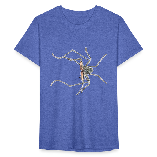Männer Fruit of the Loom T-Shirt Euphrynichus bacillifer - Blau meliert