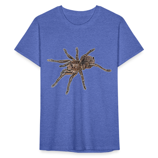 Männer Fruit of the Loom T-Shirt Theraphosa stirmi juvenile - Blau meliert