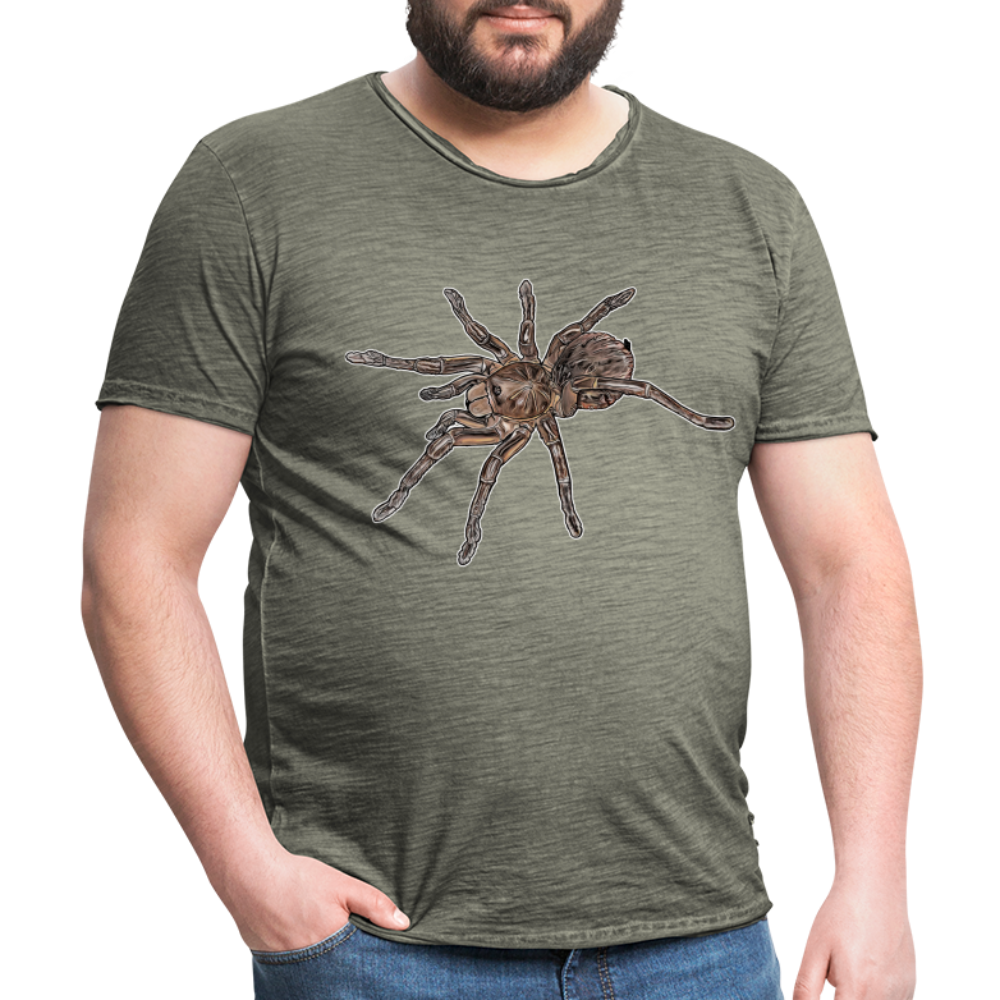 Männer Vintage T-Shirt Theraphosa stirmi juvenile - Vintage Khaki