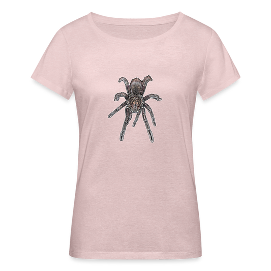 Frauen Stanley & Stella Bio-T-Shirt Pamphobeteus sp Machala juvenile - Rosa-Creme meliert