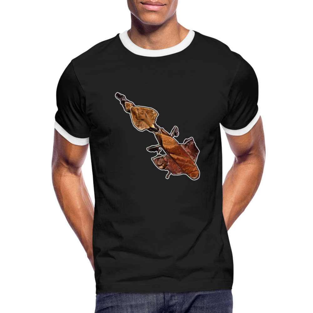 Männer Kontrast-T-Shirt Phyllocrania paradoxa female - Schwarz/Weiß