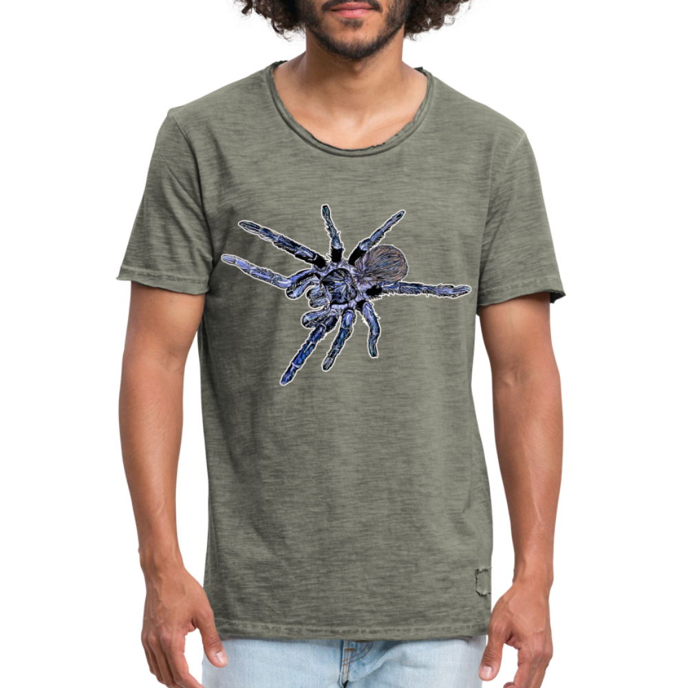 Männer Vintage T-Shirt Pterinopelma sazimai - Vintage Khaki