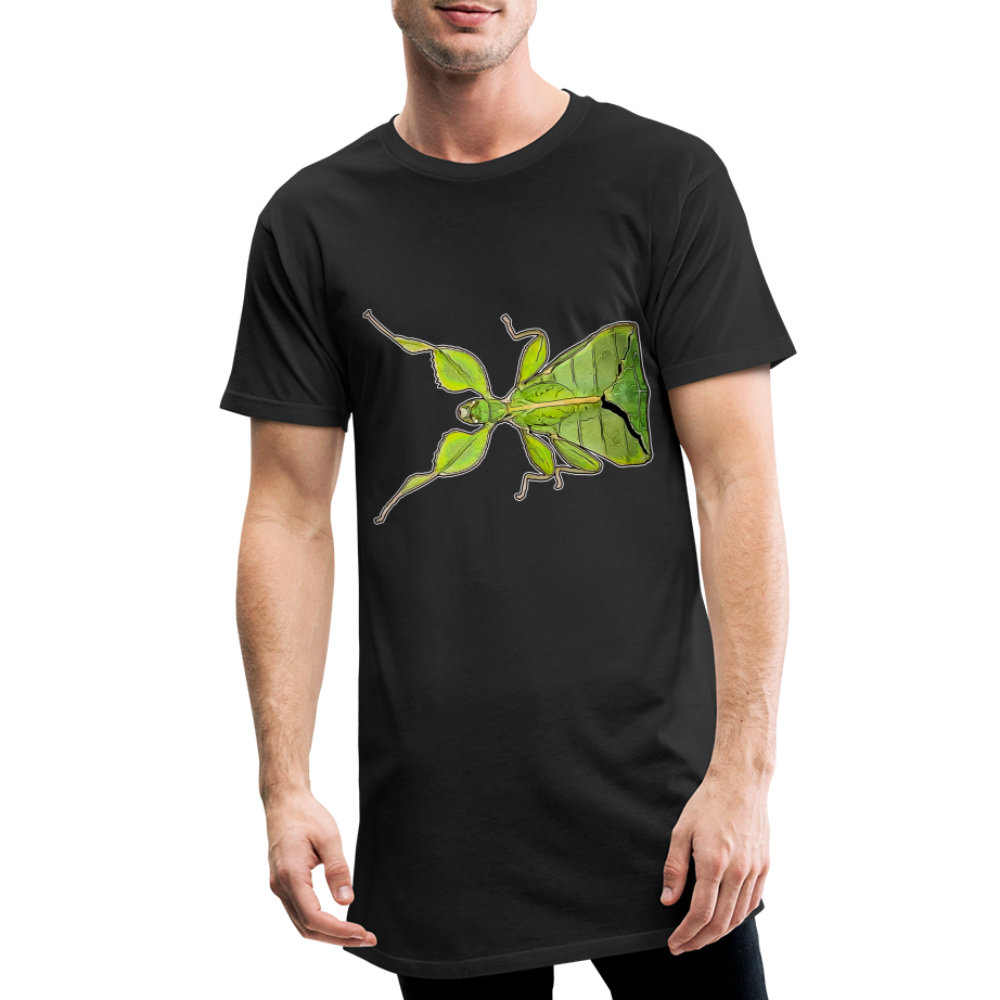 Männer Urban Longshirt Phyllium philippinicum female - Schwarz