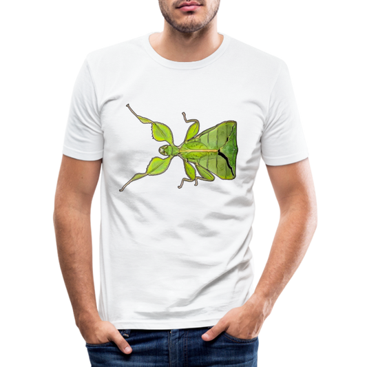 Männer Slim Fit T-Shirt Phyllium philippinicum female - weiß