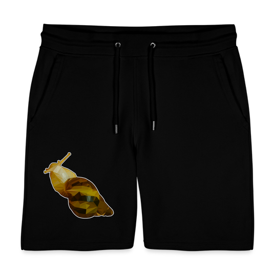 Unisex Stanley & Stella Joggingshorts Achatina reticulata Low Poly - Schwarz