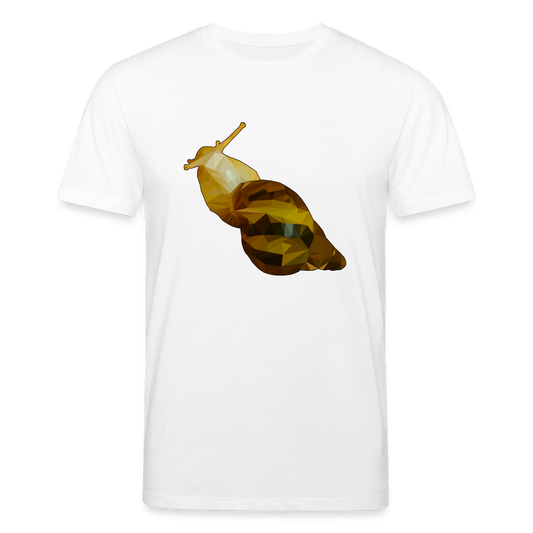 Männer Stanley & Stella Bio-T-Shirt Achatina reticulata Low Poly - weiß