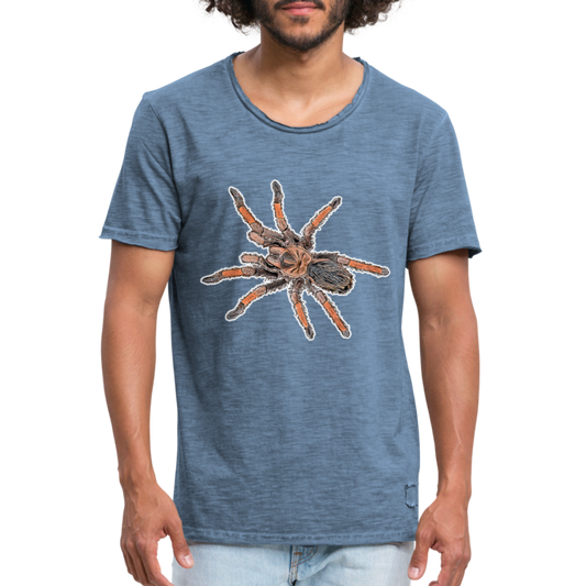 Männer Vintage T-Shirt Brachypelma emilia - Vintage Denim