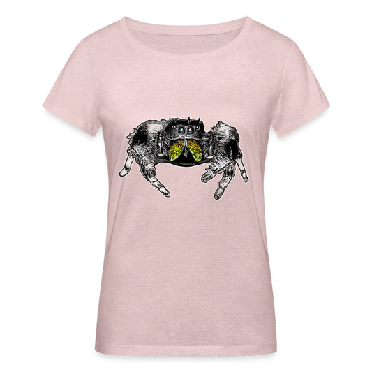 Frauen Stanley & Stella Bio-T-Shirt Phidippus regius Rastafari male - Rosa-Creme meliert