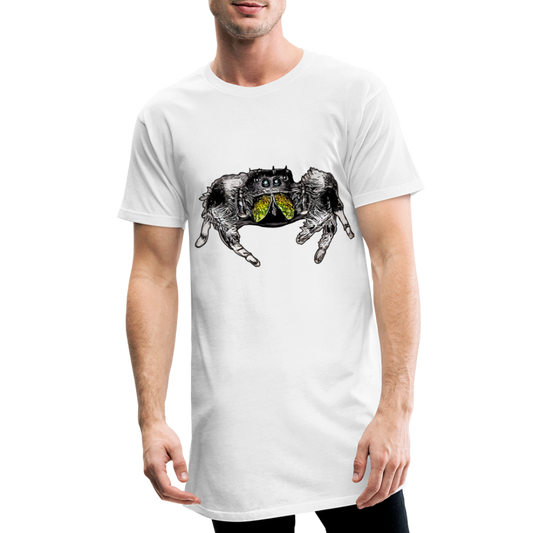 Männer Urban Longshirt Phidippus regius Rastafari male - weiß