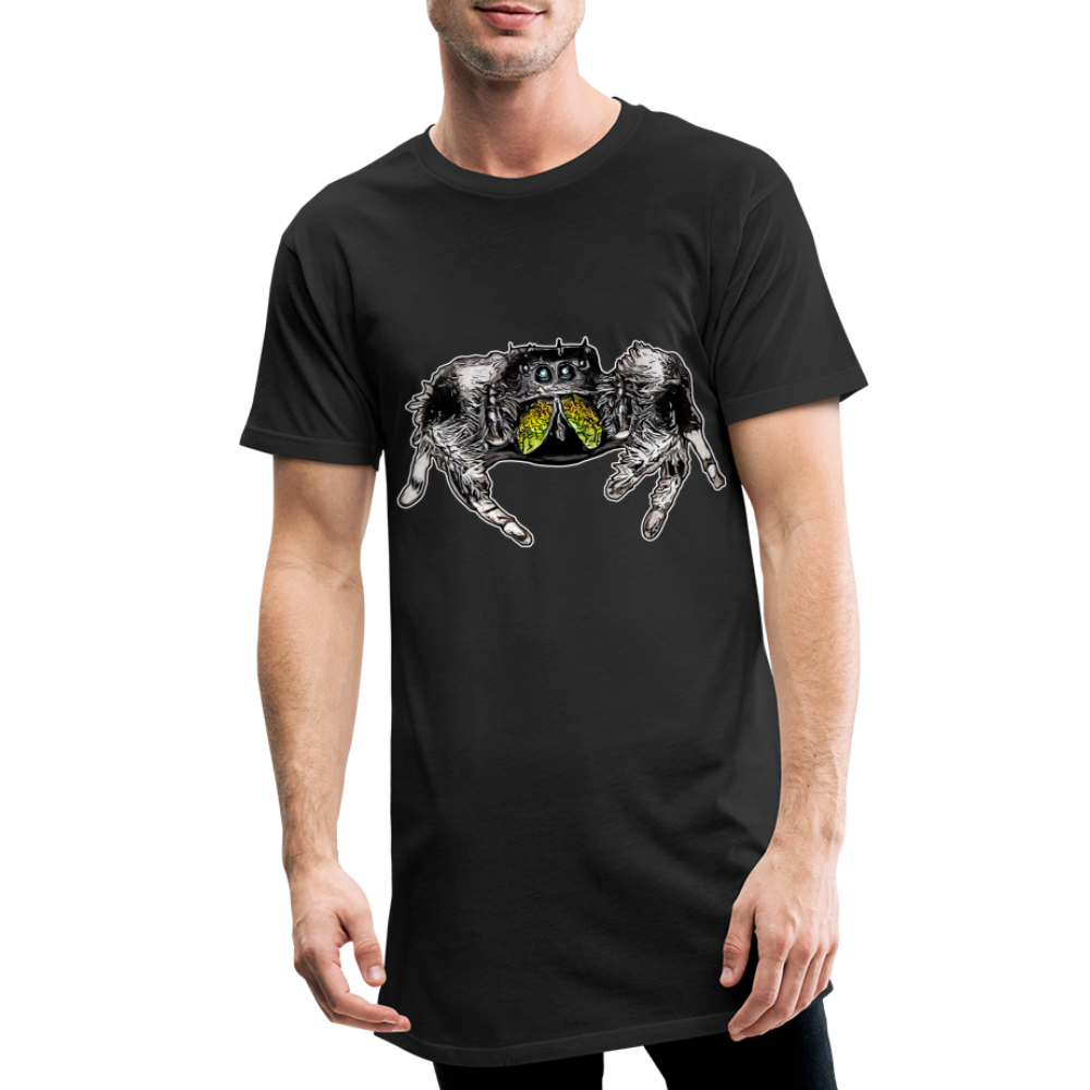 Männer Urban Longshirt Phidippus regius Rastafari male - Schwarz