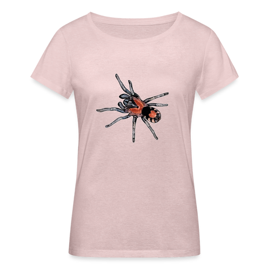 Frauen Stanley & Stella Bio-T-Shirt Cyriocosmus elegans - Rosa-Creme meliert