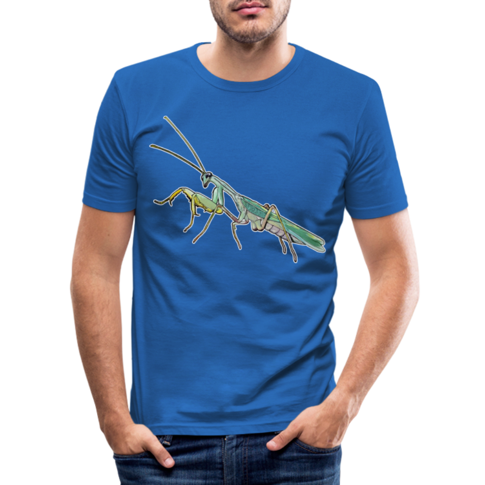 Männer Slim Fit T-Shirt Sphodromantis lineola male - Königsblau