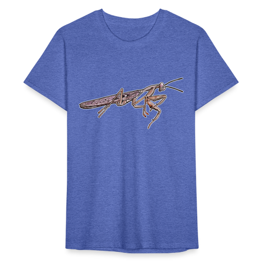 Männer Fruit of the Loom T-Shirt Rhombodera kirbyi male - Blau meliert