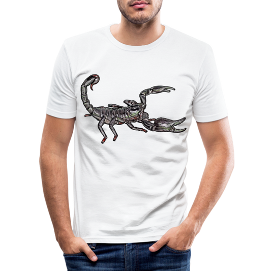 Männer Slim Fit T-Shirt Heterometrus silenus - weiß