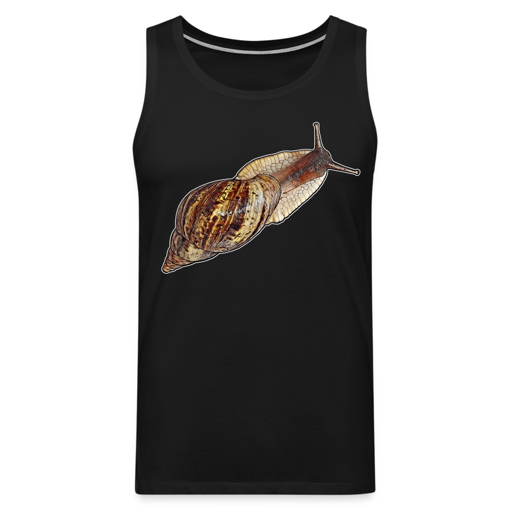 Männer Tank Top Achatina reticulata wildfarben - Schwarz