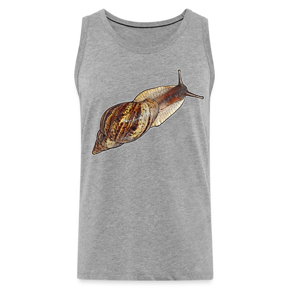 Männer Tank Top Achatina reticulata wildfarben - Grau meliert
