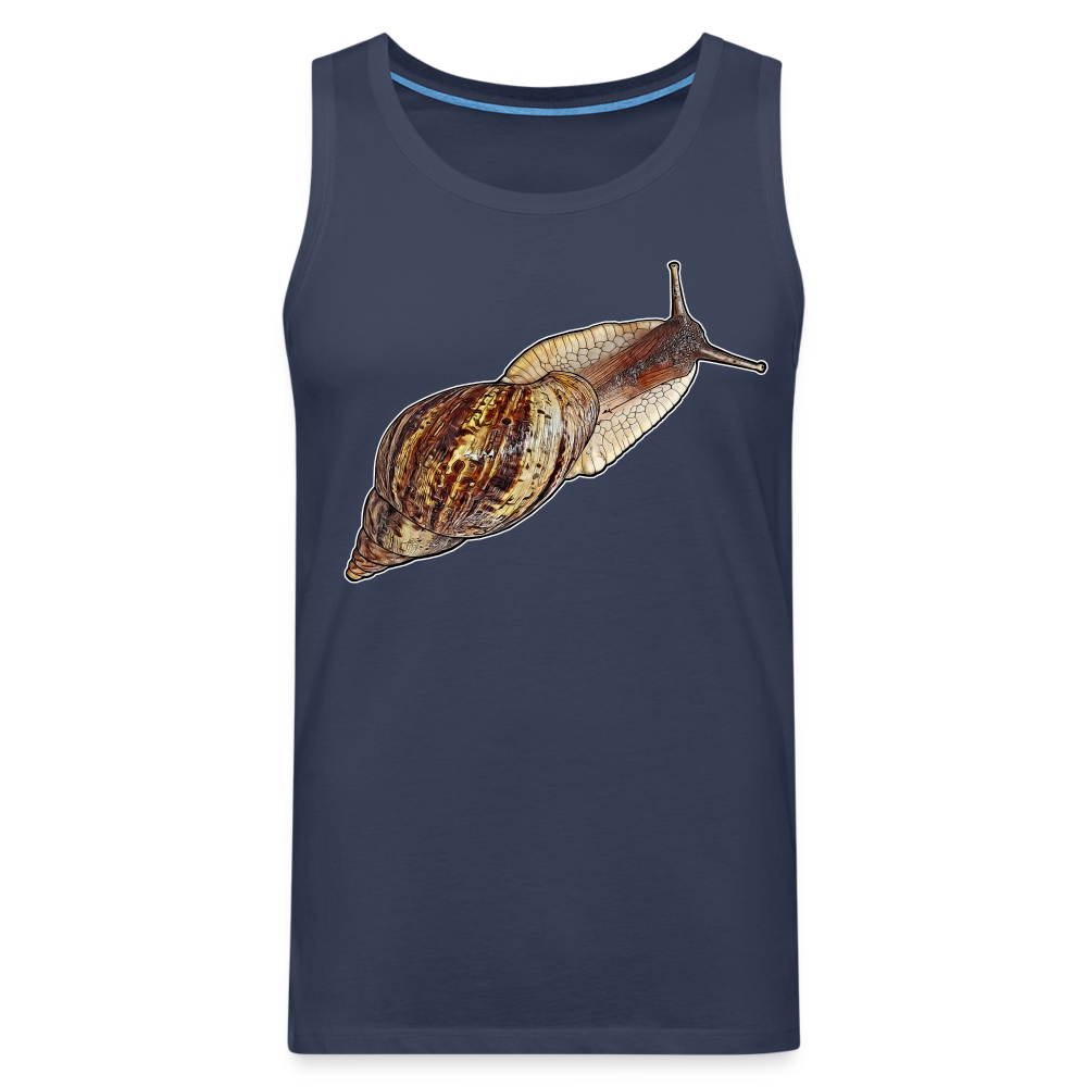 Männer Tank Top Achatina reticulata wildfarben - Navy