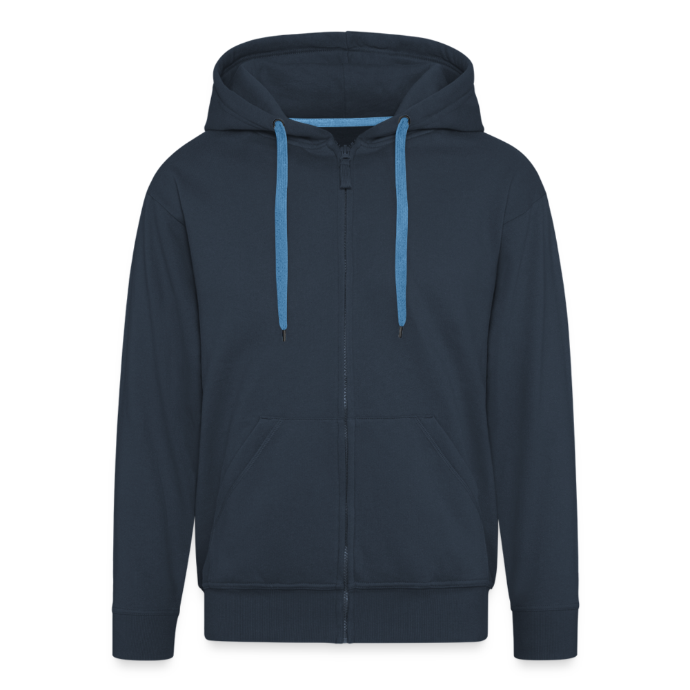 Männer Zip-Hoodie Achatina reticulata wildfarben - Navy
