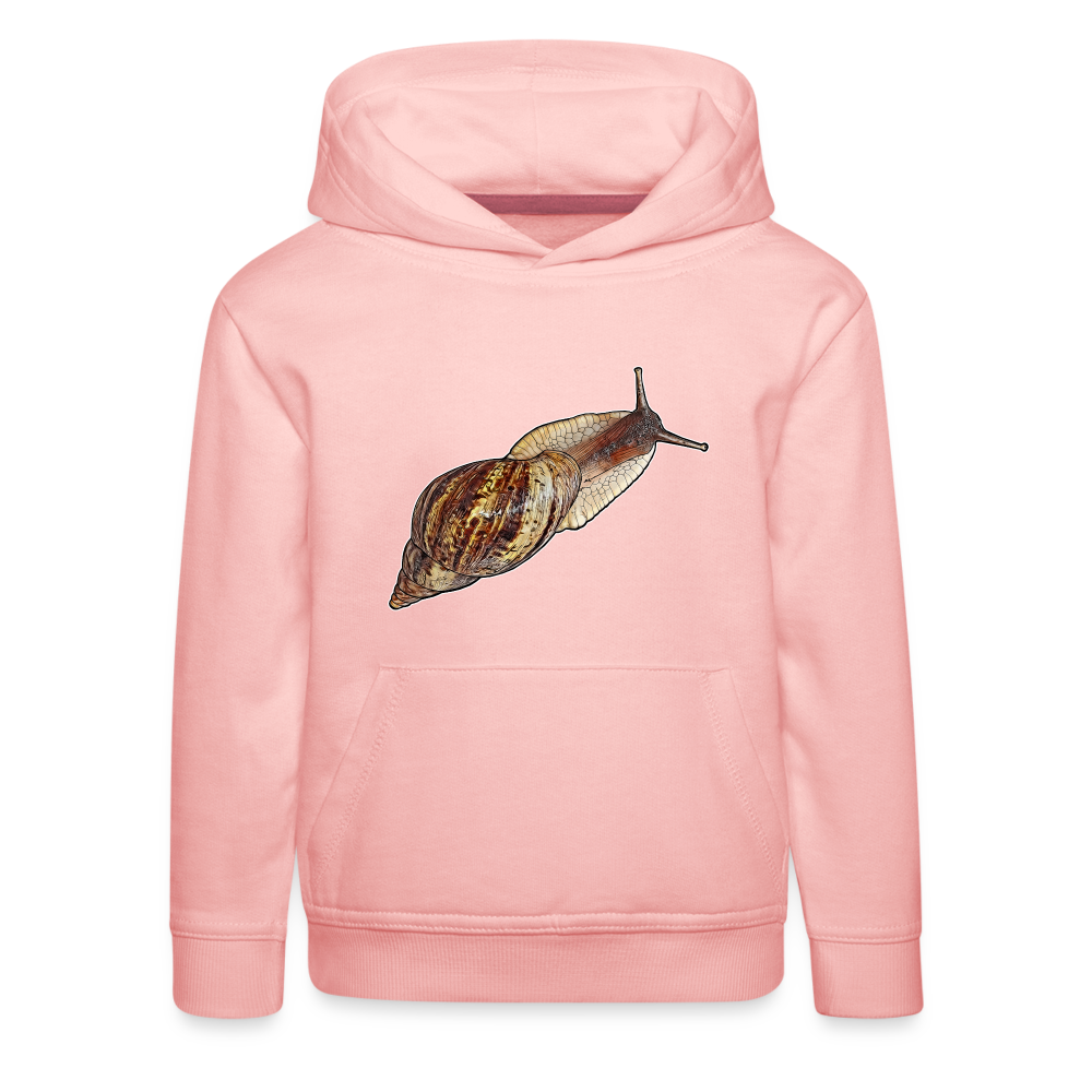 Kinder Hoodie Achatina reticulata wildfarben - Kristallrosa