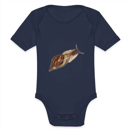 Baby Bio Body kurz Achatina reticulata wildfarben - Dunkelnavy