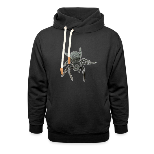 Unisex Schalkragen Hoodie Eresus walckenaeri - Schwarz