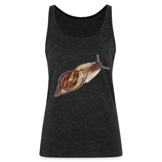 Frauen Tank Top Achatina reticulata wildfarben - Anthrazit