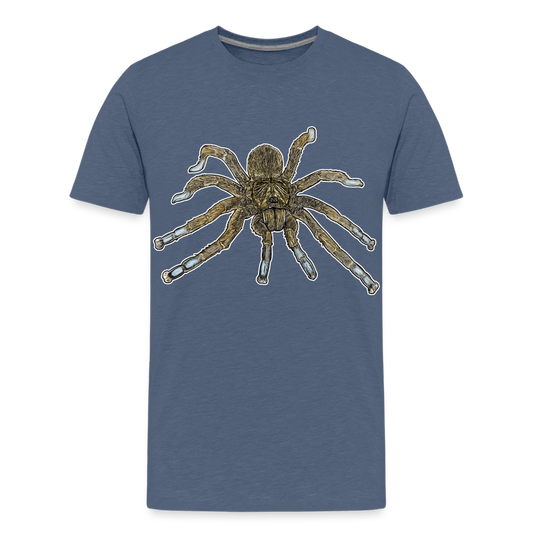 Teenager Basic T-Shirt Idiothele mira - Blau meliert