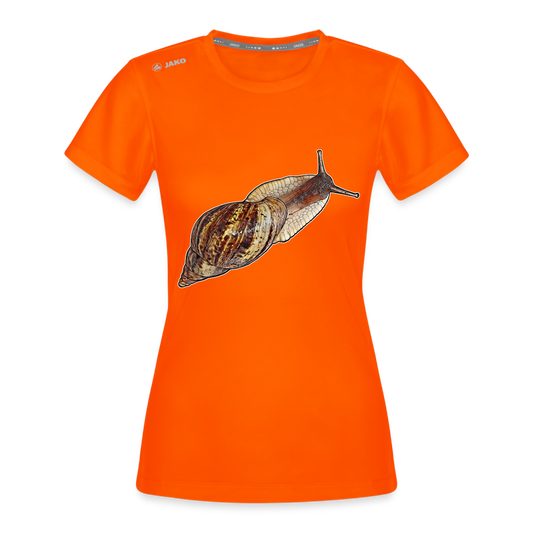 Frauen JAKO Sportswear T-Shirt Achatina reticulata wildfarben - Neonorange