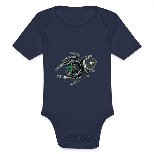 Baby Bio Body kurz Phidippus regius White Bahamas male - Dunkelnavy