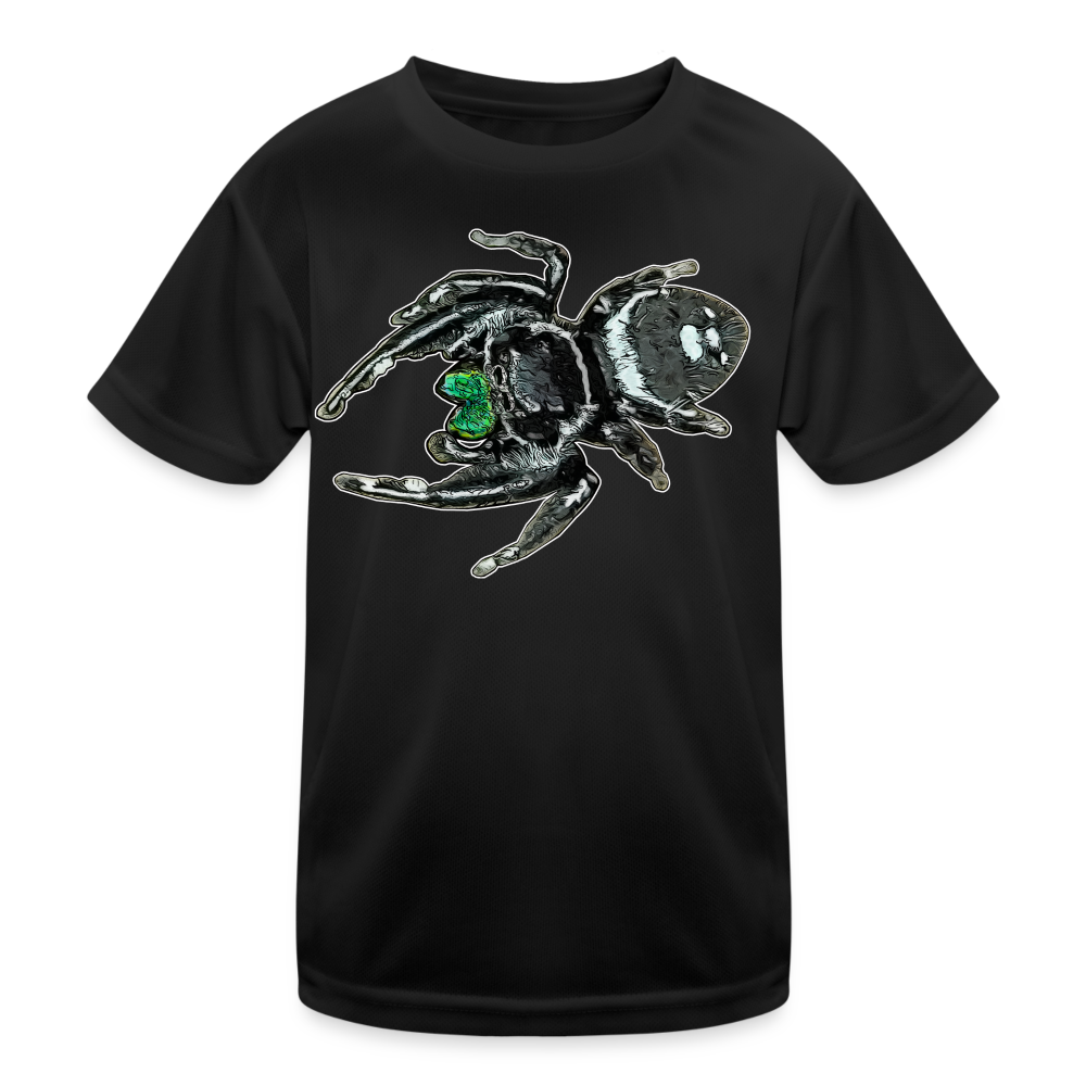 Kinder Funktions-T-Shirt Phidippus regius White Bahamas male - Schwarz