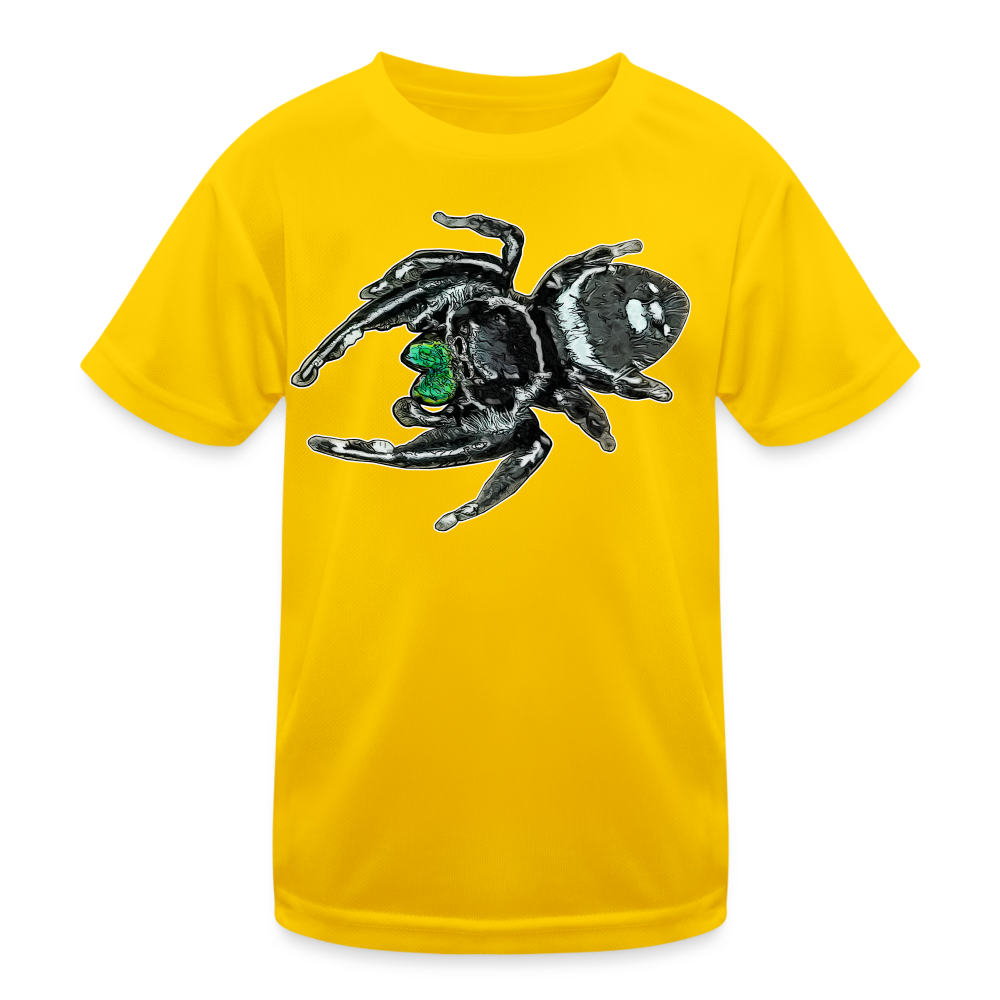Kinder Funktions-T-Shirt Phidippus regius White Bahamas male - Eigelb