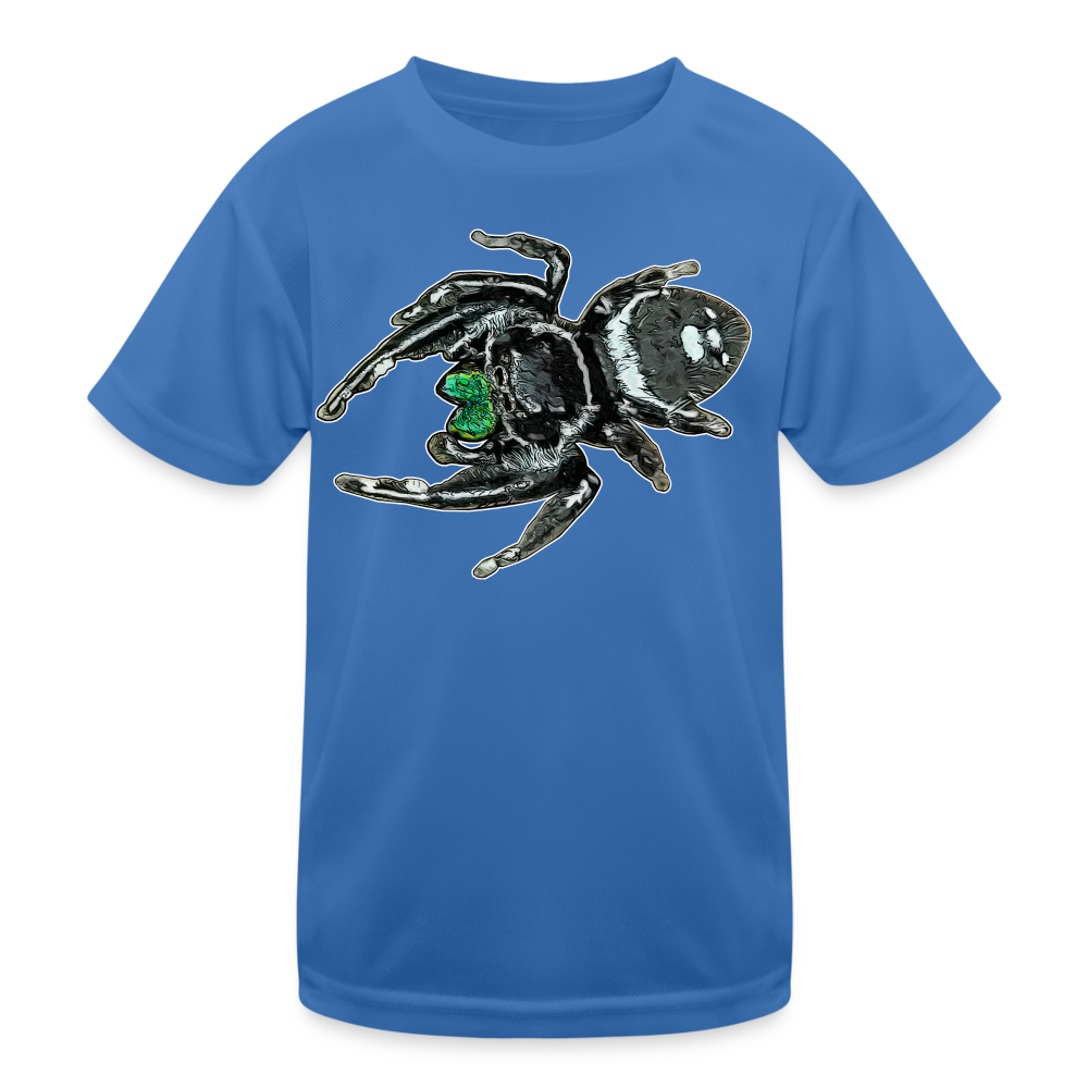 Kinder Funktions-T-Shirt Phidippus regius White Bahamas male - Königsblau