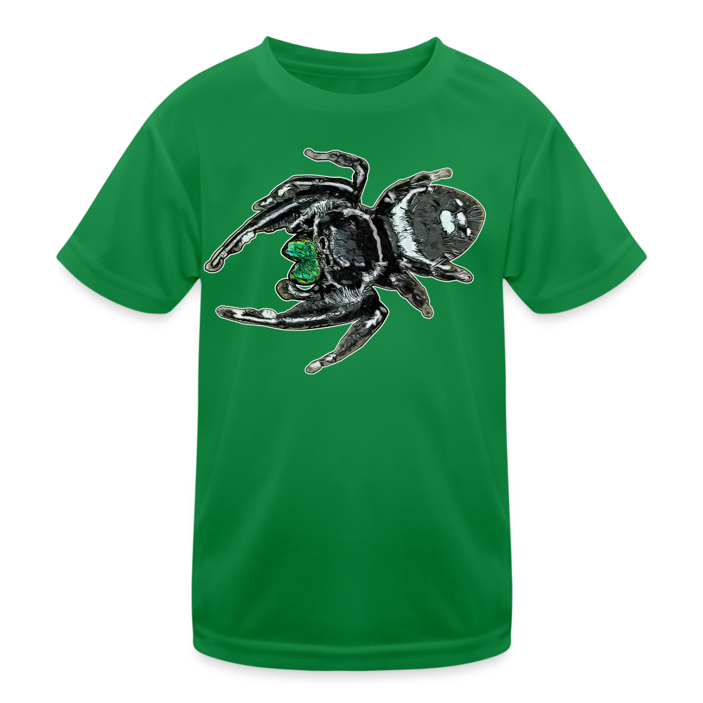 Kinder Funktions-T-Shirt Phidippus regius White Bahamas male - Kelly Green